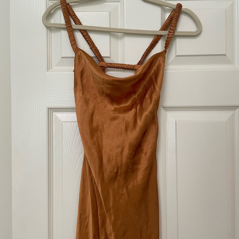 Bec & Bridge Rust Midi Dress